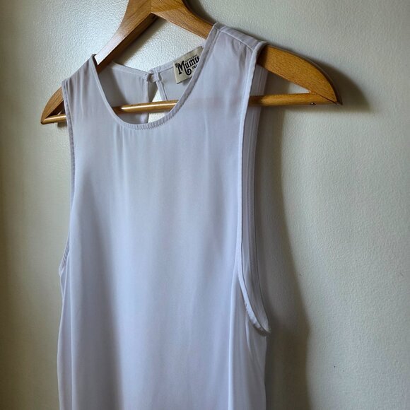 EUC SHOW ME YOUR MUMU WHITE LONG TANK TOP SIZE SMALL - Picture 6 of 10